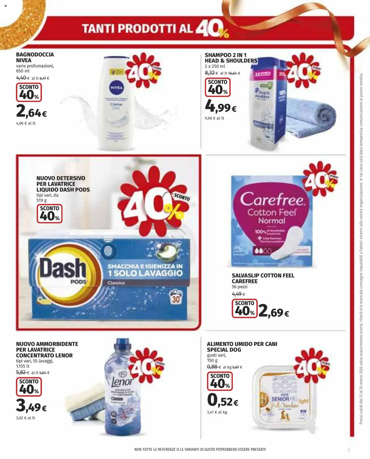 Volantino COOP del 12.03.2026 | Pagina: 5 | Prodotti: Shampoo, Ammorbidente, Lavatrice, Data