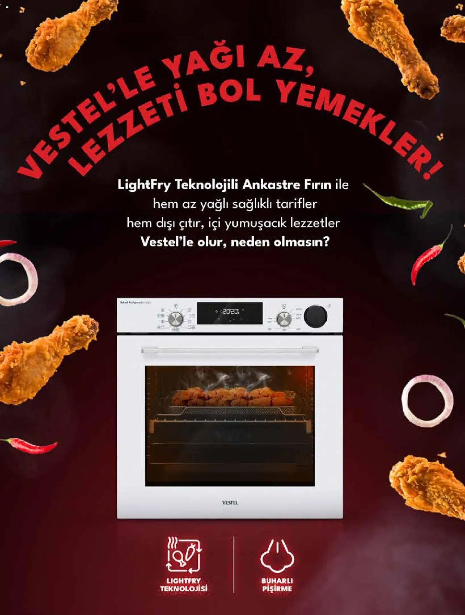 Vestel Ankastre Ürünler - 04.11.2025 tarihinden itibaren geçerlidir | Sayfa: 9 | Ürünler: Fırın
