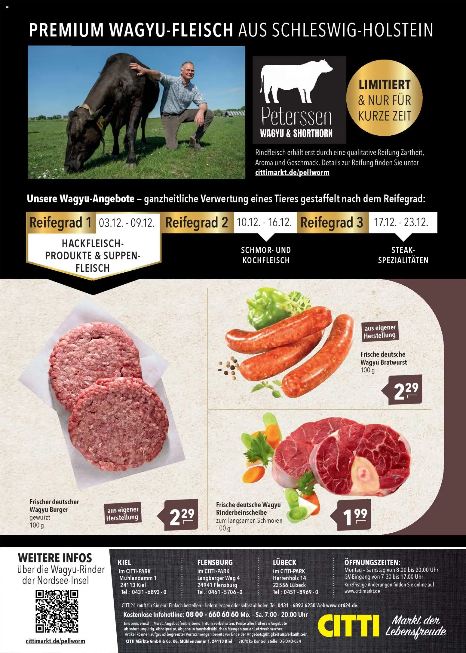 CITTI Markt Wagyu – gültig ab 03.12.2025 | Seite: 2 | Produkte: Bratwurst, Steak, Fleisch, Hackfleisch