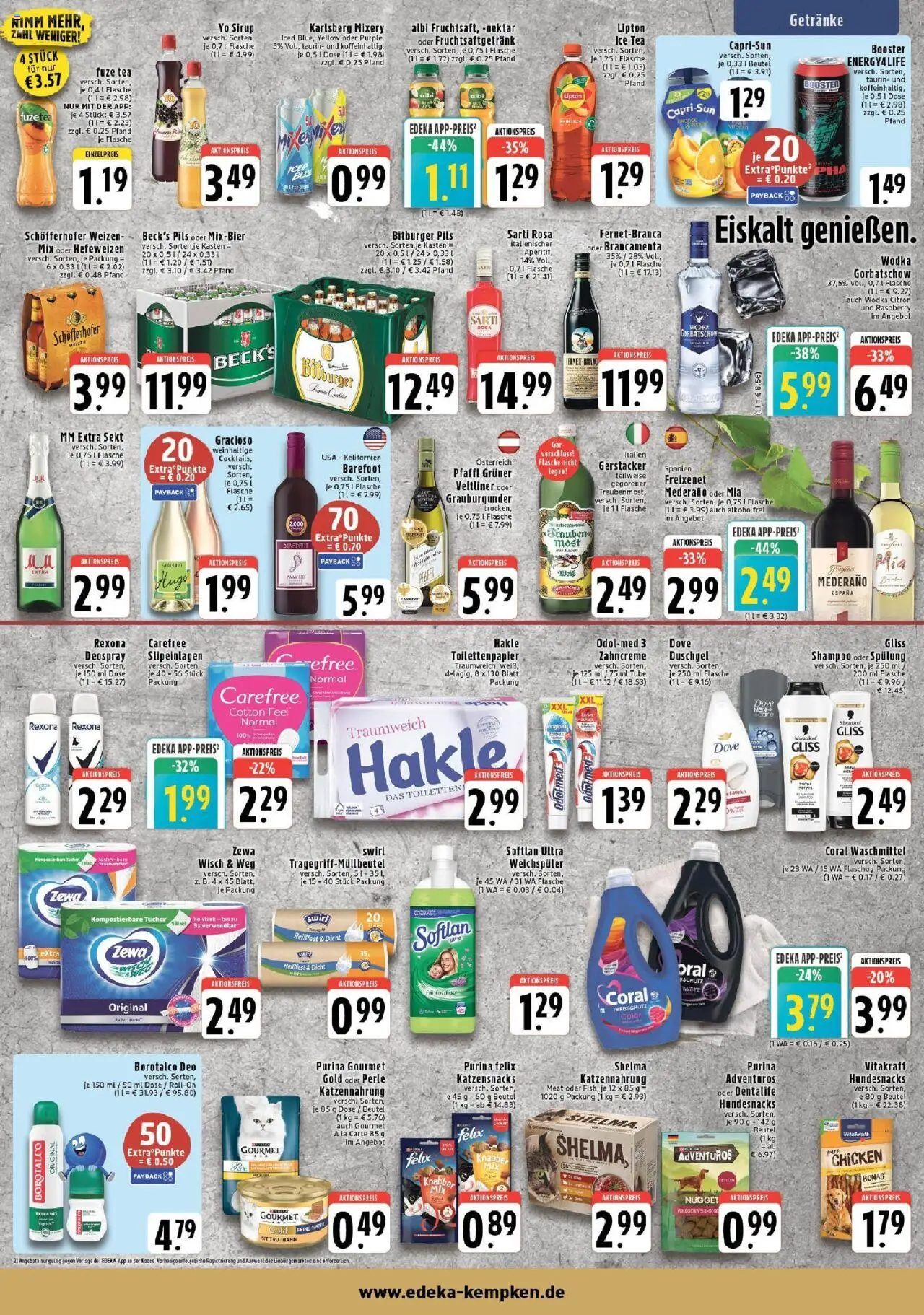 Edeka prospekt Krefeld - Traar	 - gültig ab dem 11.08.2025 | Seite: 7 | Produkte: Zewa, Shower Gel, Purina gourmet gold, Toilettenpapier