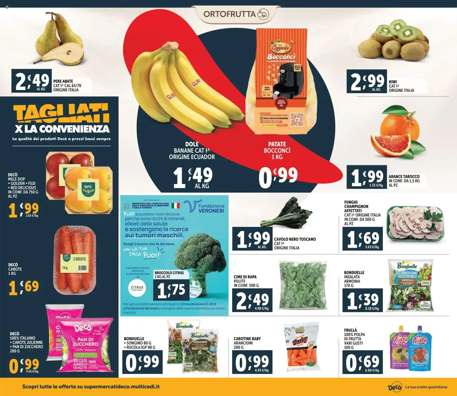 Volantino Decò del 20.01.2026 | Pagina: 6 | Prodotti: Mele, Banane, Rucola, Pera