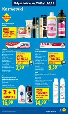 Lacalut Pasta do zębów Aktiv, 75 ml od 15.09.2025 | Strona: 57 | Produkty: Kosmetyki, Antyperspirant, Lacalut, Sos