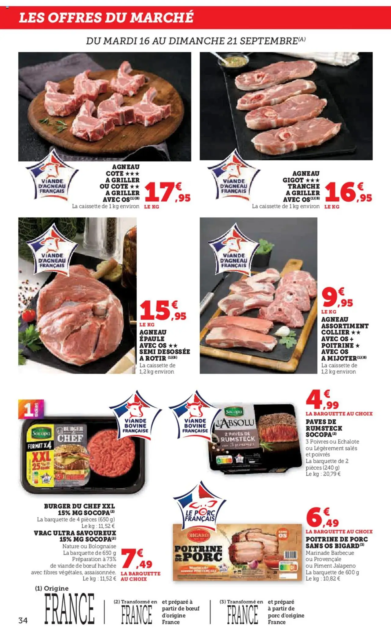  | Page: 34 | Produits: Poitrine de porc, Piment, Porc, Rumsteck