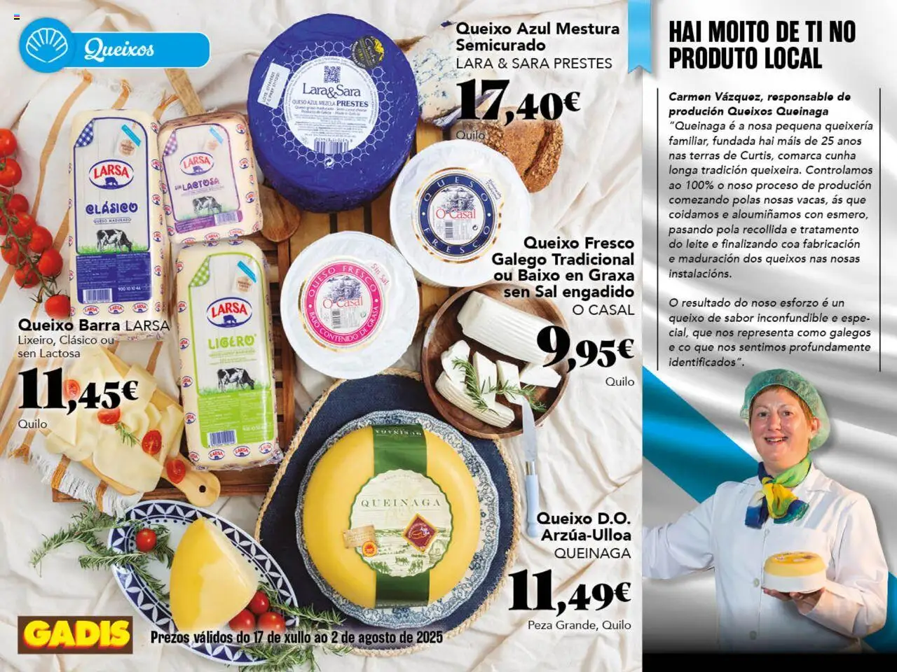 Gadis folleto Galicia │ válido desde el 17.07.2025 | Página: 8 | Productos: Queso