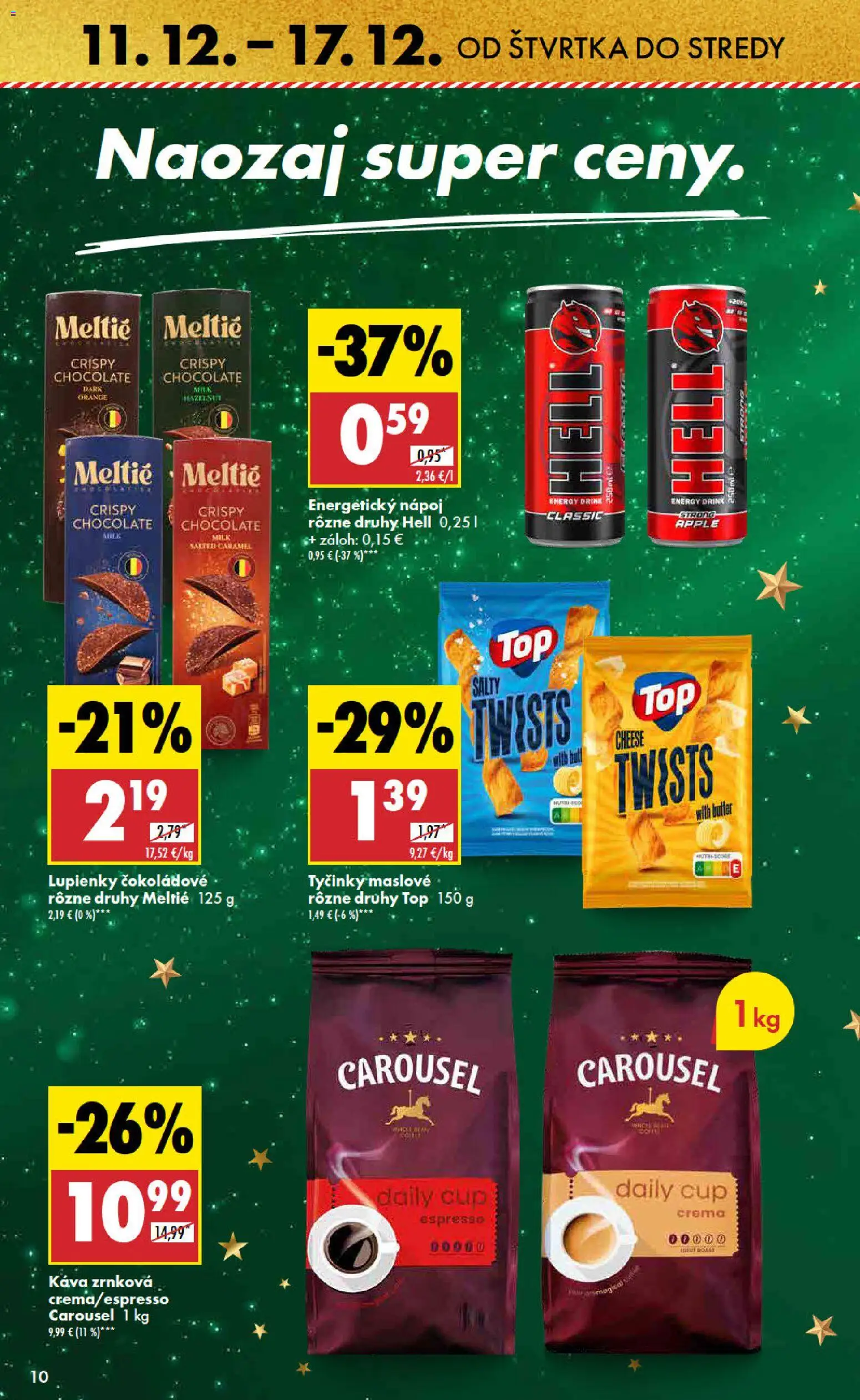 Nové Biedronka akcie – leták je platný od 11.12.2025 | Strana: 10 | Produkty: Káva, Apple, Energetický nápoj