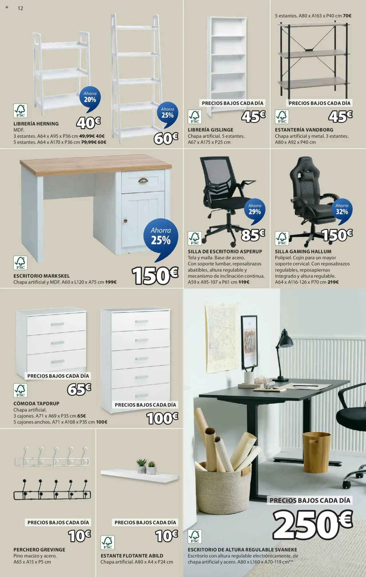 JYSK Grandes ofertas │ válido desde el 03.06.2025 | Página: 13 | Productos: Perchero, Cojín, Estante, Silla