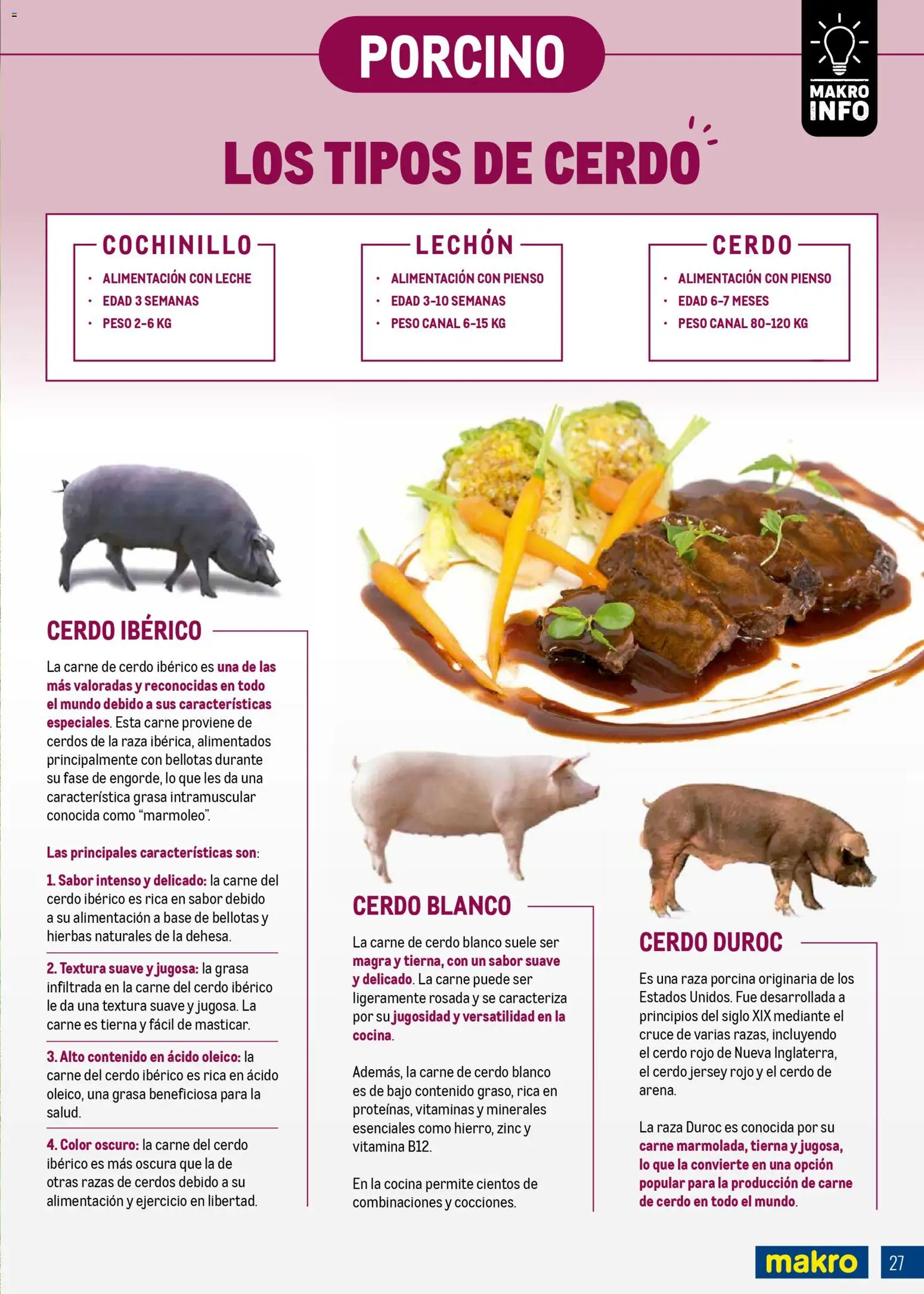 Makro - Expertos en carnes │ válido desde el 09.03.2026 | Página: 27 | Productos: Leche, Cerdo, Cocina, Peso