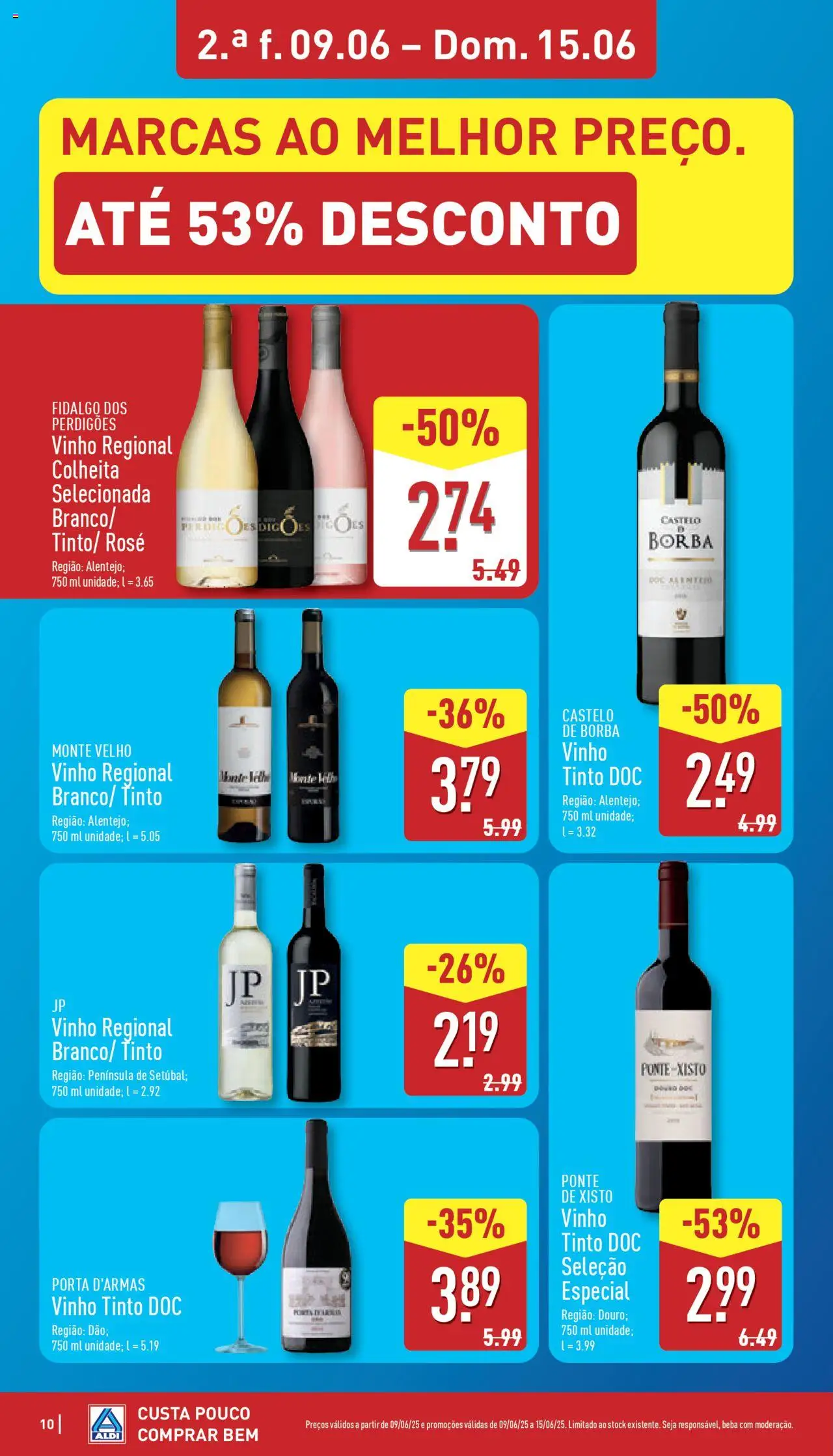 Aldi folheto │ válido de 09.06.2025 | Página: 10 | Produtos: Porta, Vinho, Vinho tinto