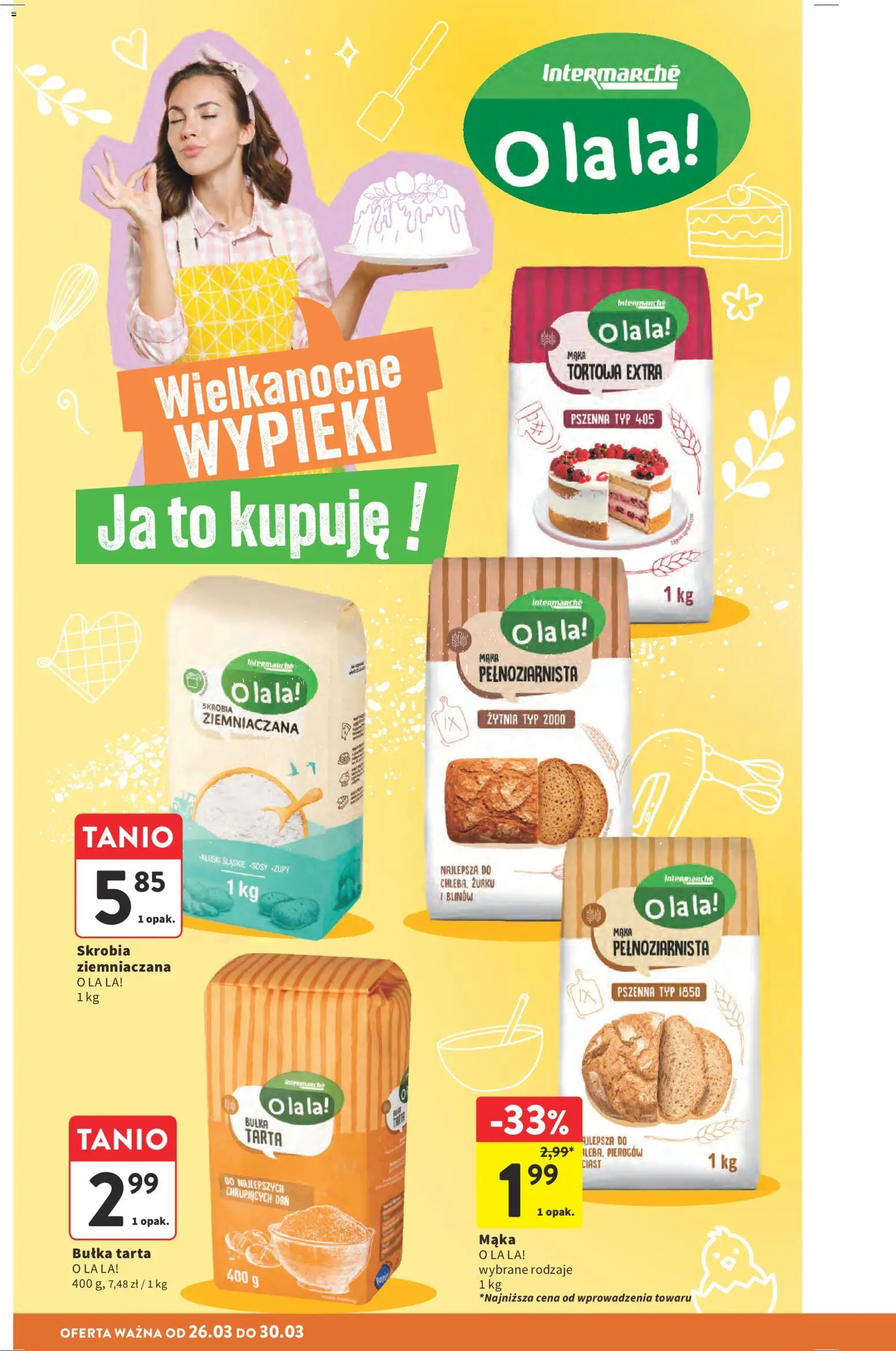 Intermarche gazetka od 26.03.2026 | Strona: 12 | Produkty: Bułka tarta, Bułka