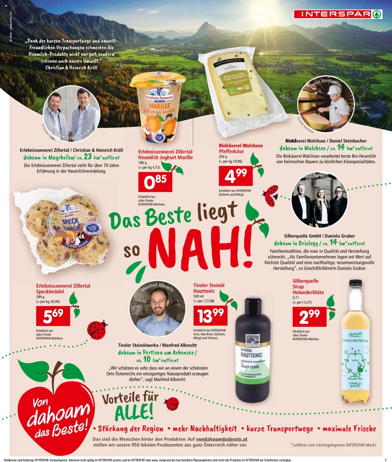 Interspar Flugblatt - Tirol gültig ab 05.03.2026 | Seite: 7 | Produkte: Joghurt