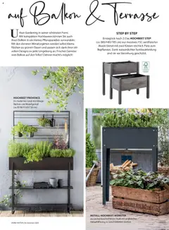 HOCHBEET PROVENCE, im modernen Look mit Ablageflächen und Metallgestell (ca. B100/H160/T30 cm) – gültig ab 23.04.2025 | Seite: 57 | Produkte: Hochbeet, Gemüse