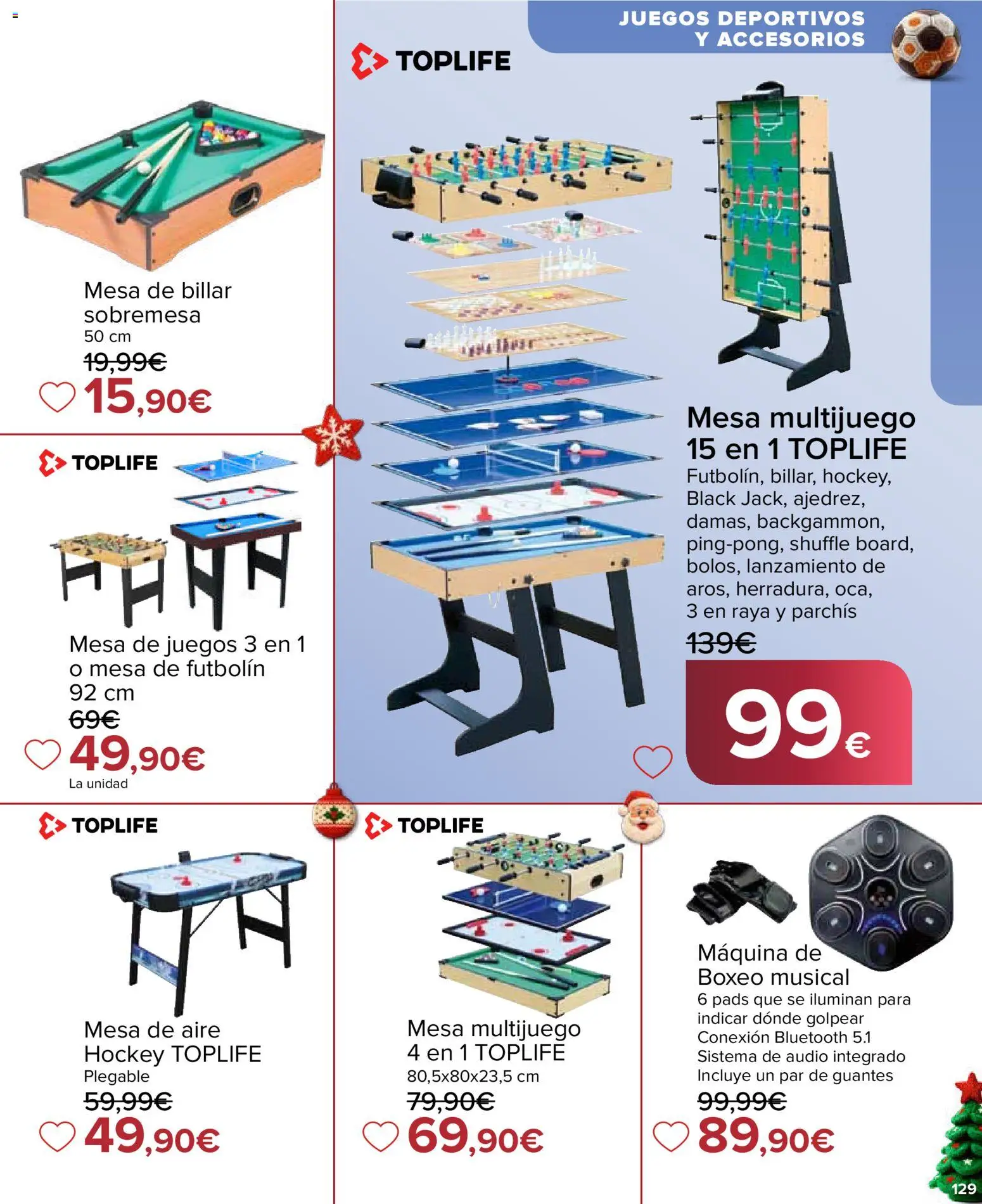 Carrefour Juguetes │ válido desde el 07.11.2025 | Página: 129 | Productos: Guantes, Audio, Mesa