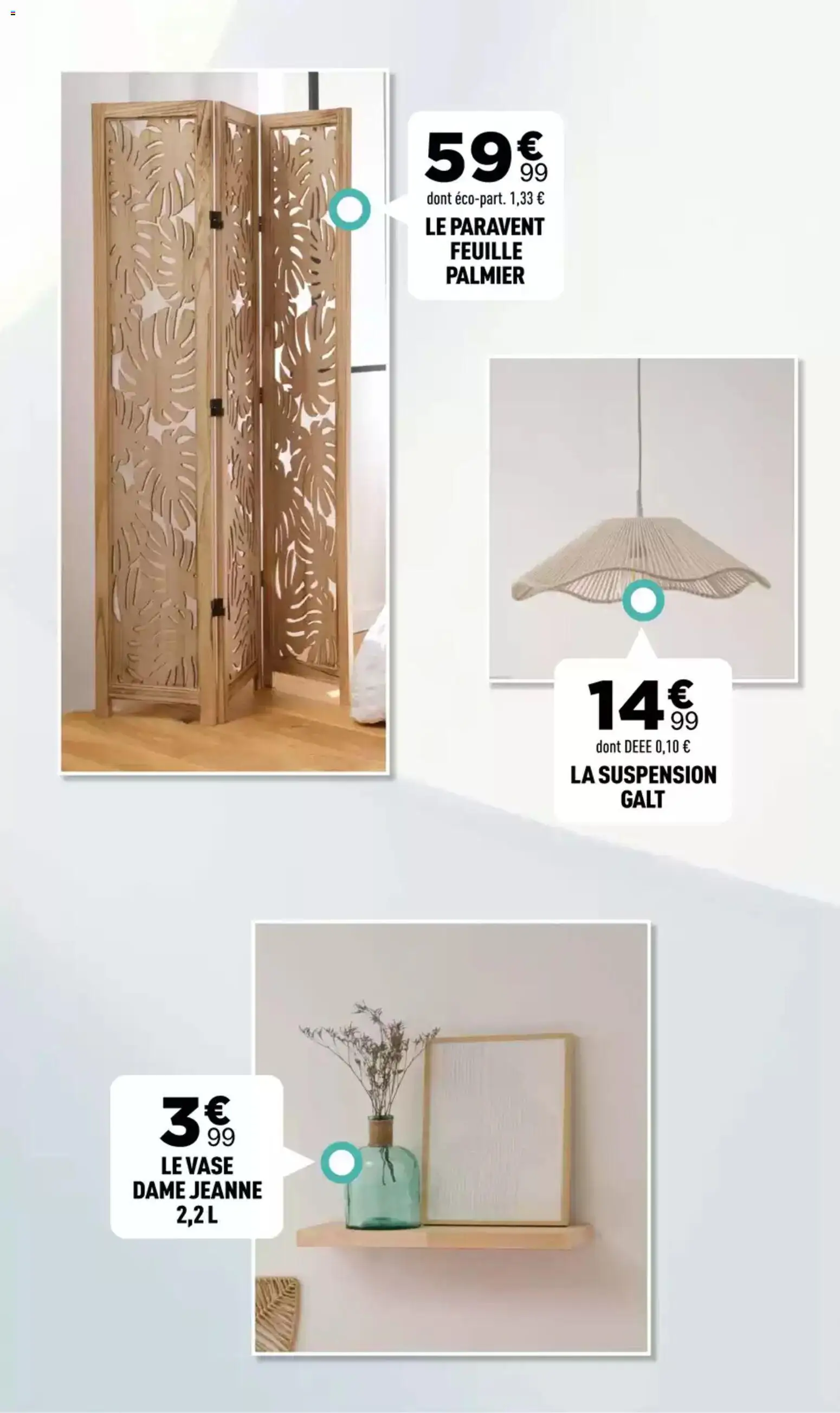 {H1} | Page: 29 | Produits: Paravent, Suspension, La suspension, Palmier