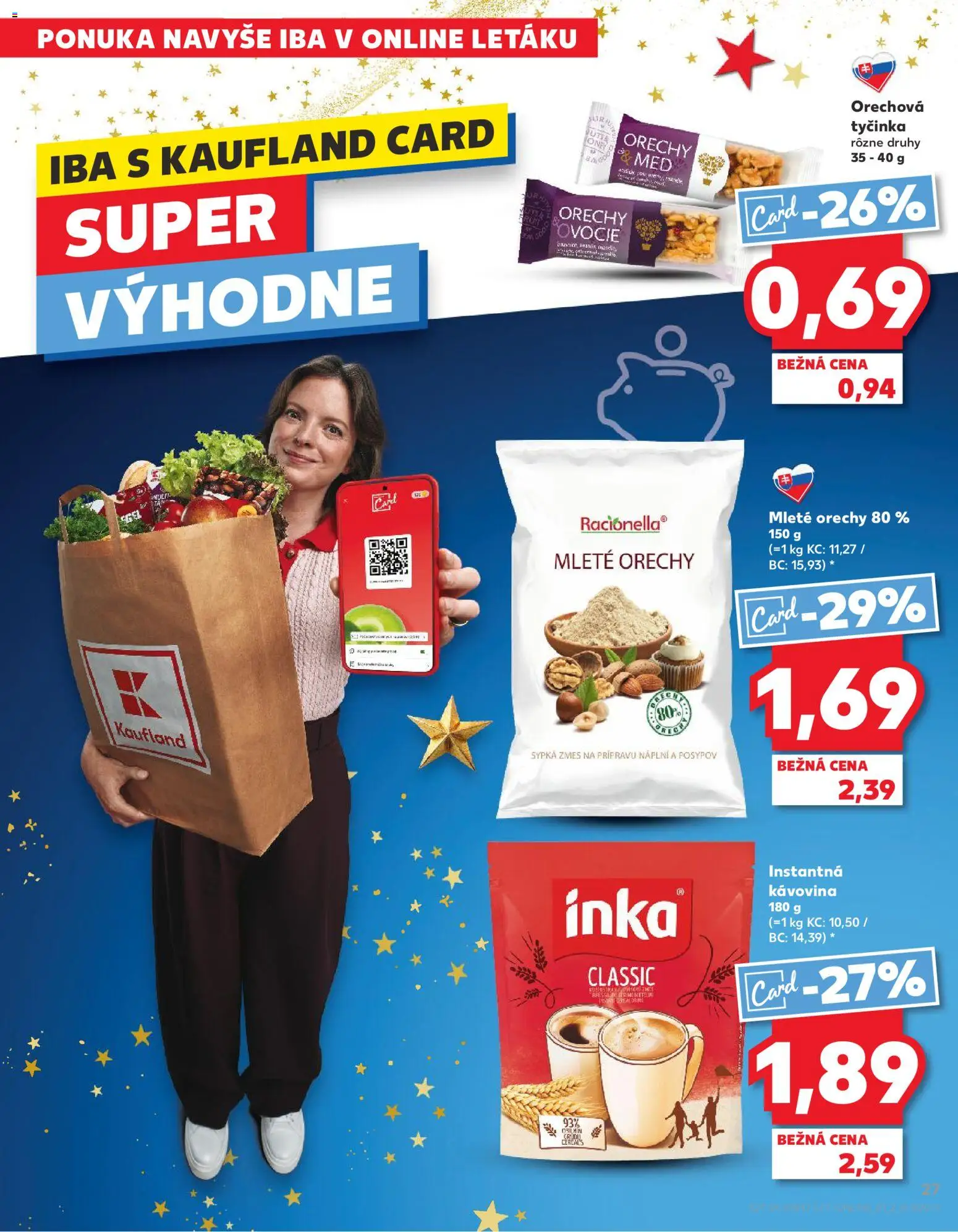 Nové Kaufland akcie – leták je platný od 20.11.2025 | Strana: 27 | Produkty: Orechy, Med, Ovocie