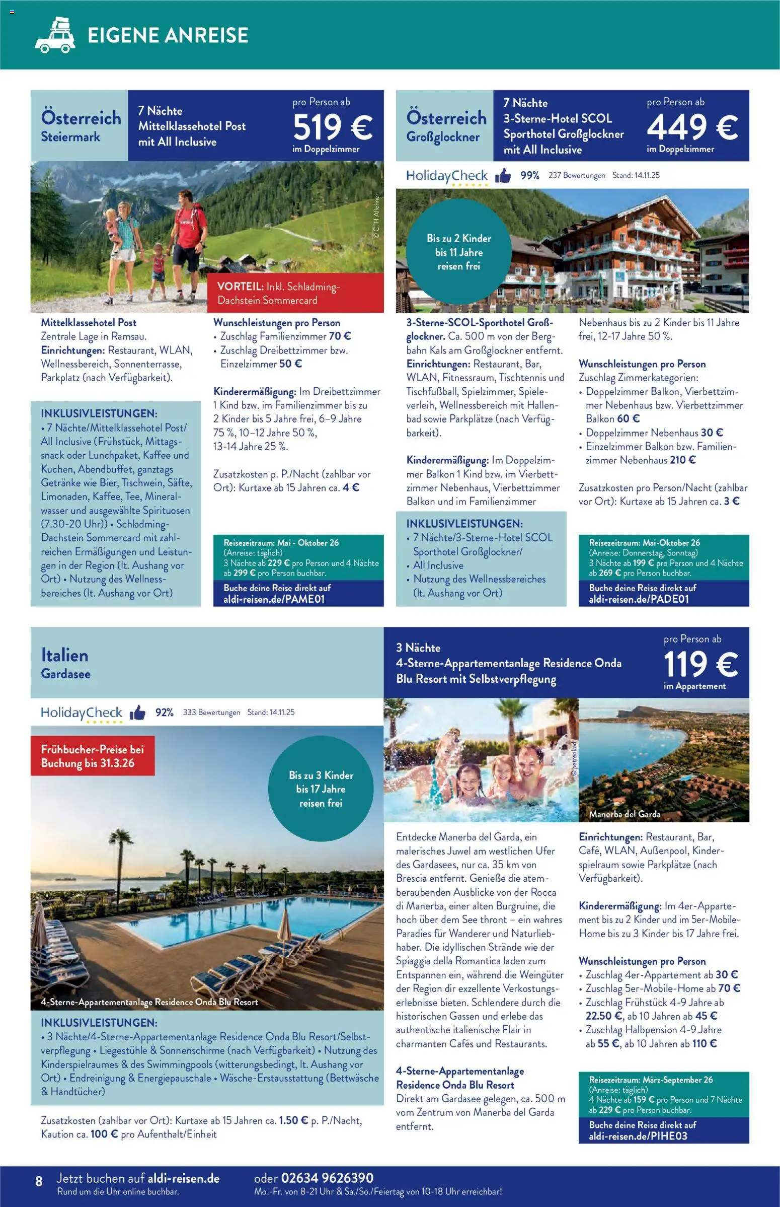 Aldi Reisen  Reisemagazin – gültig ab 01.01.2026 | Seite: 8