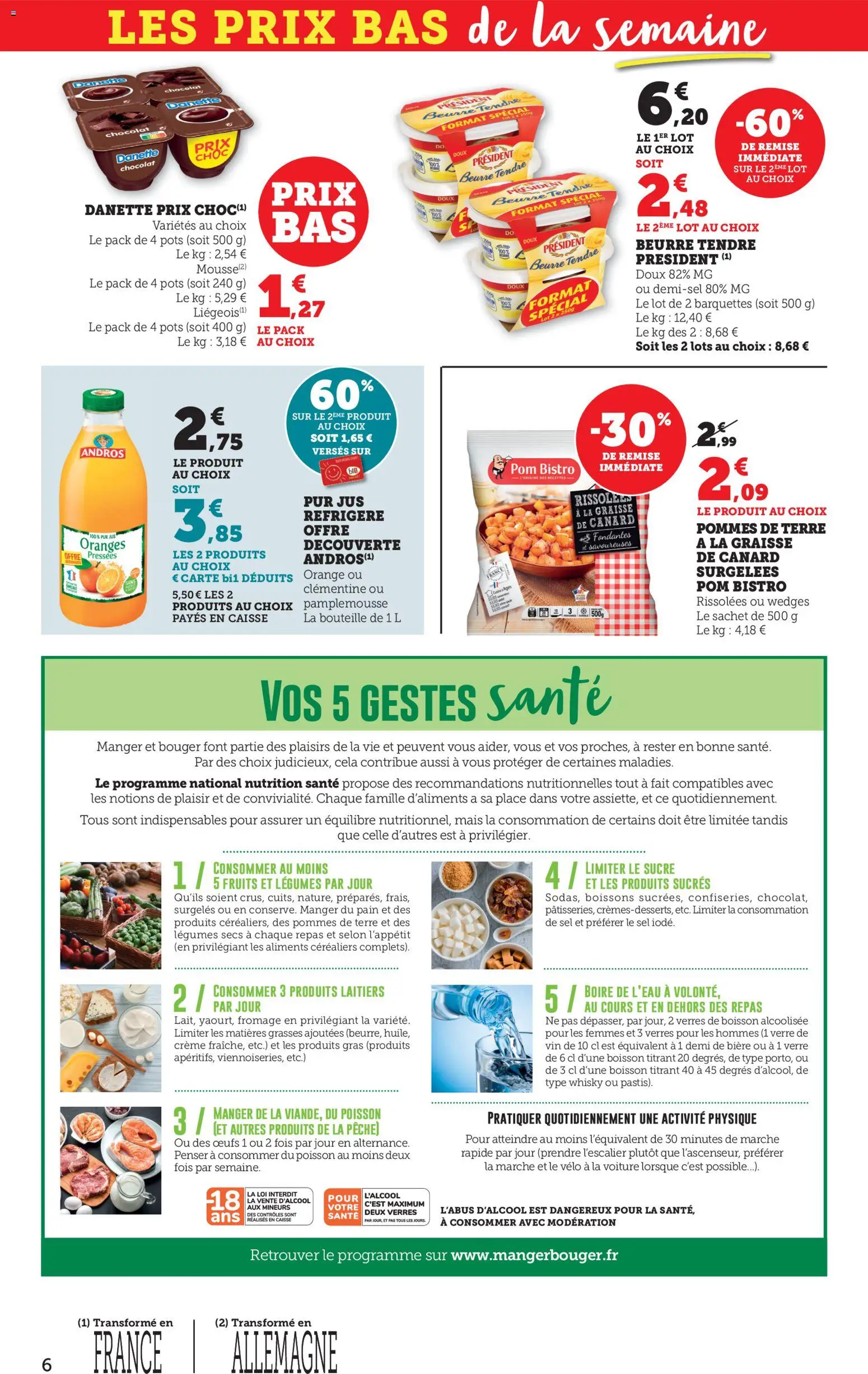 {H1} | Page: 6 | Produits: Pêche, Sel, Jus, Pommes