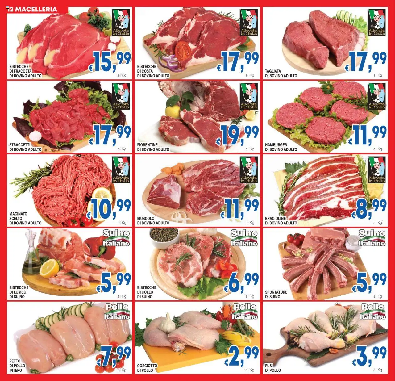 Volantino DEM del 27.08.2025 | Pagina: 12 | Prodotti: Petto di Pollo, Pollo, Hamburger, Macinato