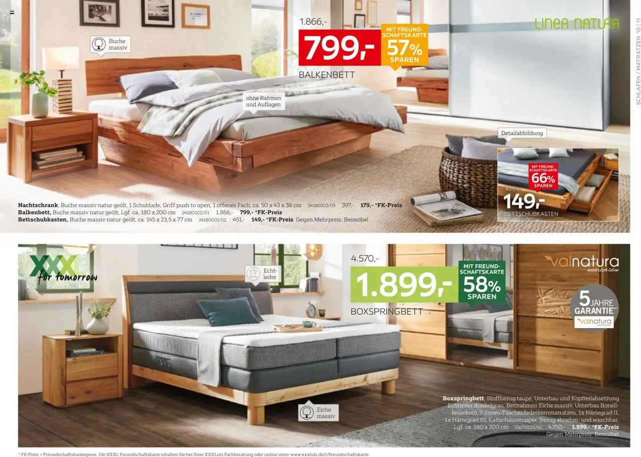 XXXL Lutz Deutschlands Nr. 1 beim Preis! – gültig ab 22.09.2025 | Seite: 10 | Produkte: Boxspringbett