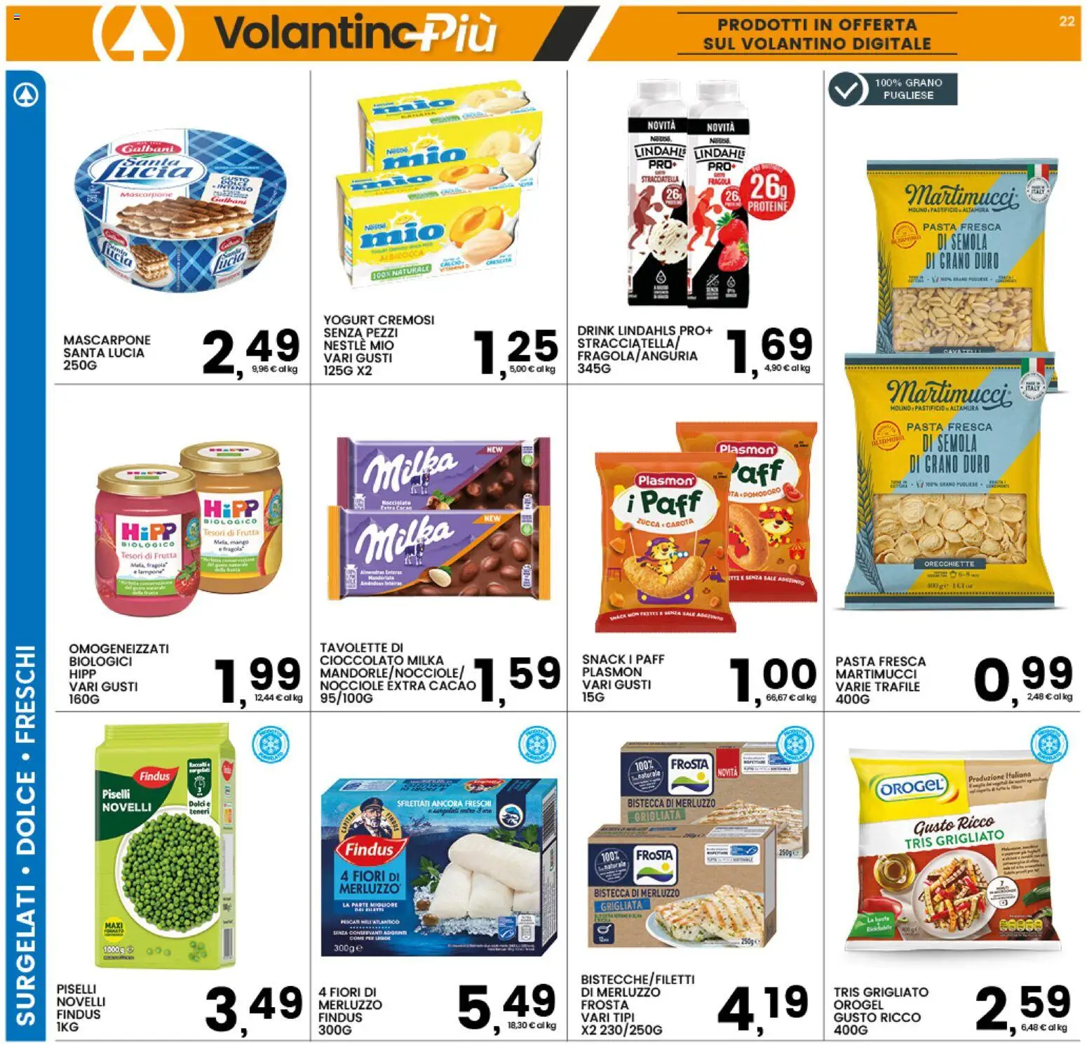 Volantino Interspar del 23.02.2026 | Pagina: 22 | Prodotti: Yogurt, Nocciole, Zucca, Piselli