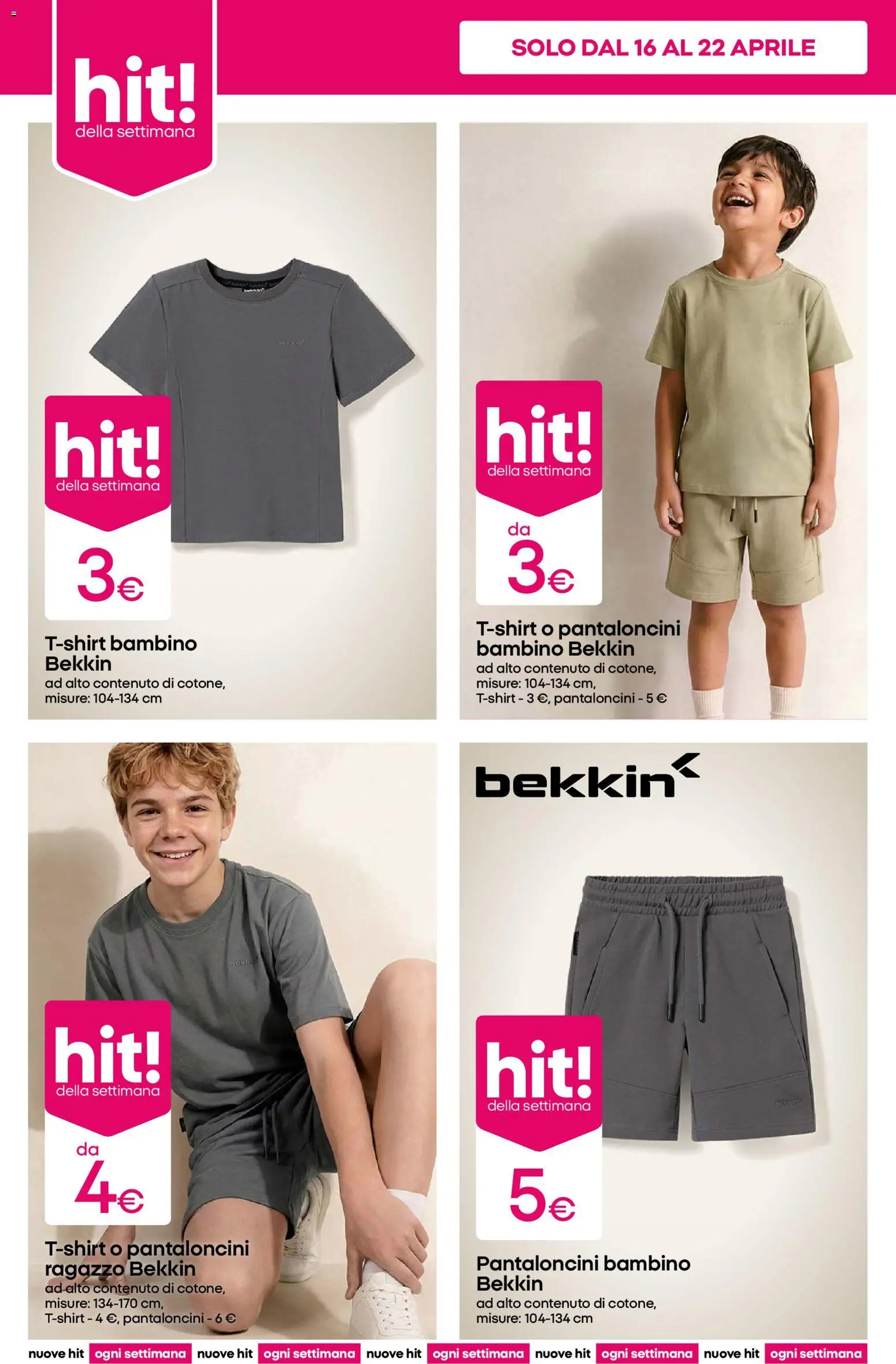 Volantino Pepco del 16.04.2026 | Pagina: 2 | Prodotti: Pantaloncini