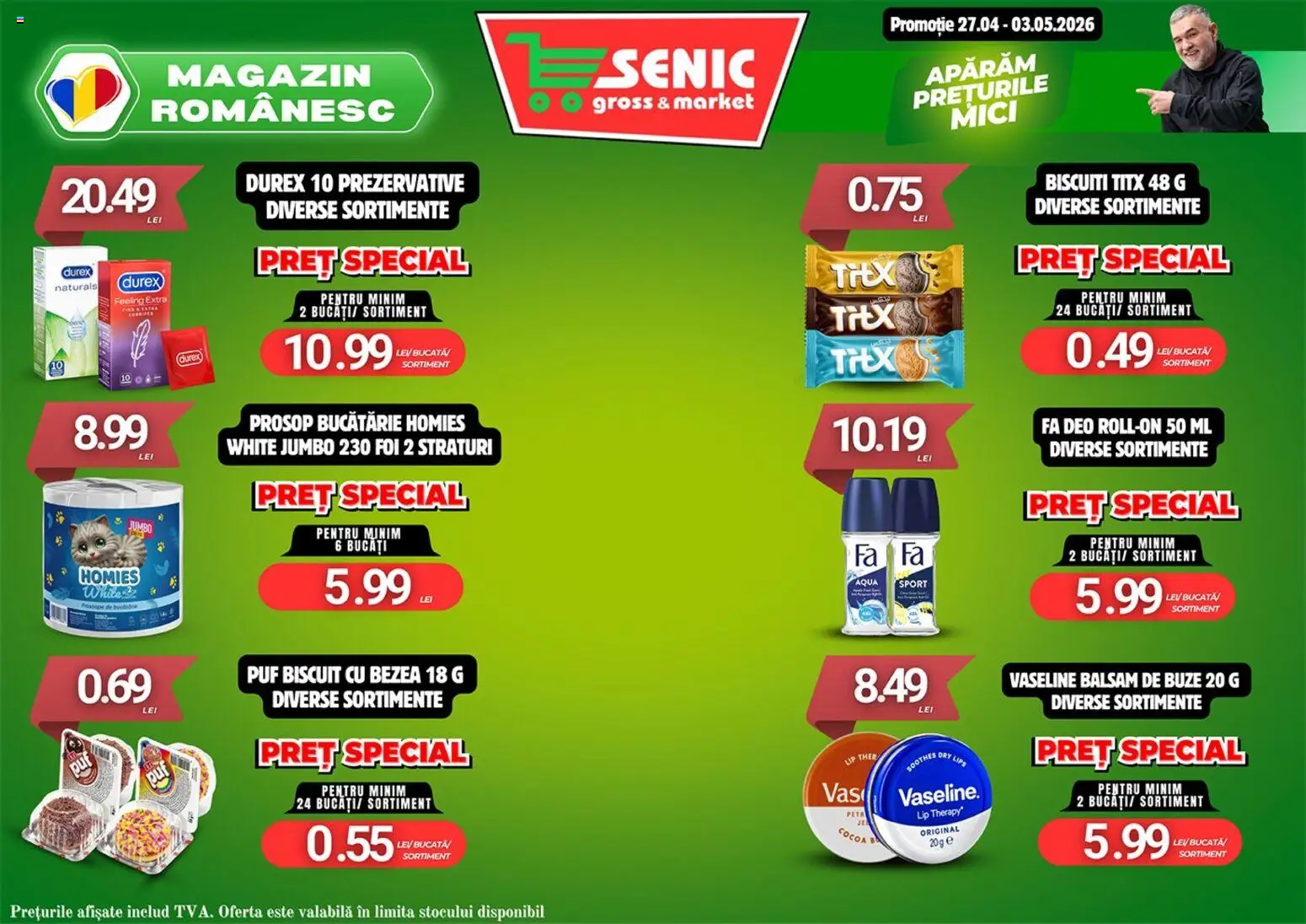 Noul catalog Senic – valabil de la 27.04.2026 | Pagină: 2 | Produse: Bucătărie, Mici, Balsam, Biscuiți