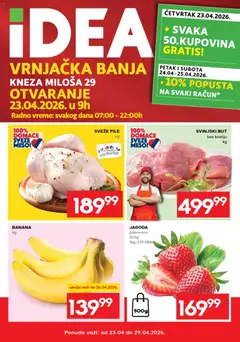 Idea katalog Vrnjačka Banja - Otvaranje 23.04.2026 - pregled Idea kataloga - važi od 23.04.2026