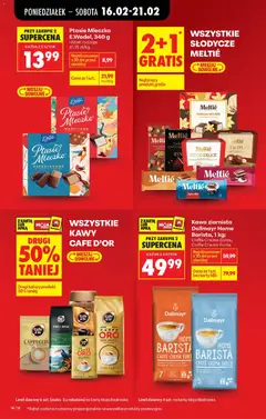 Pogląd oferty "Kawa ziarnista Dallmayr Home Barista, Kawa ziarnista, 1 kg: Caffe Crema Dolce, Caffe Crema Forte" - ważna od 16.02.2026 | Strona: 16