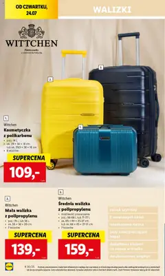 Lidl Gazetka od 24.07.2025 | Strona: 16 | Produkty: Walizka, Walizki