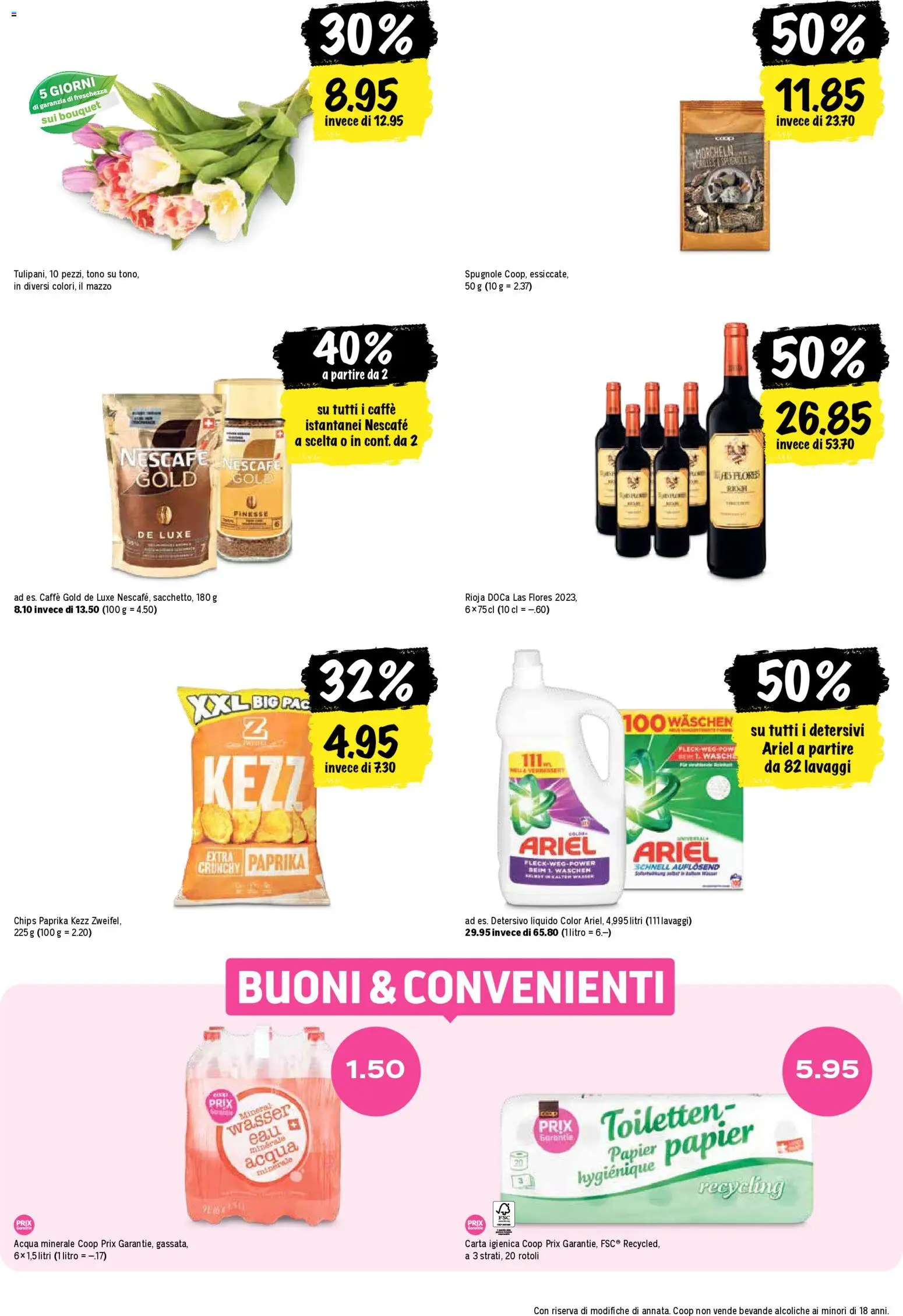 Coop aktionen IT – gültig ab 31.03.2026 | Seite: 22 | Produkte: Chips, Wasser