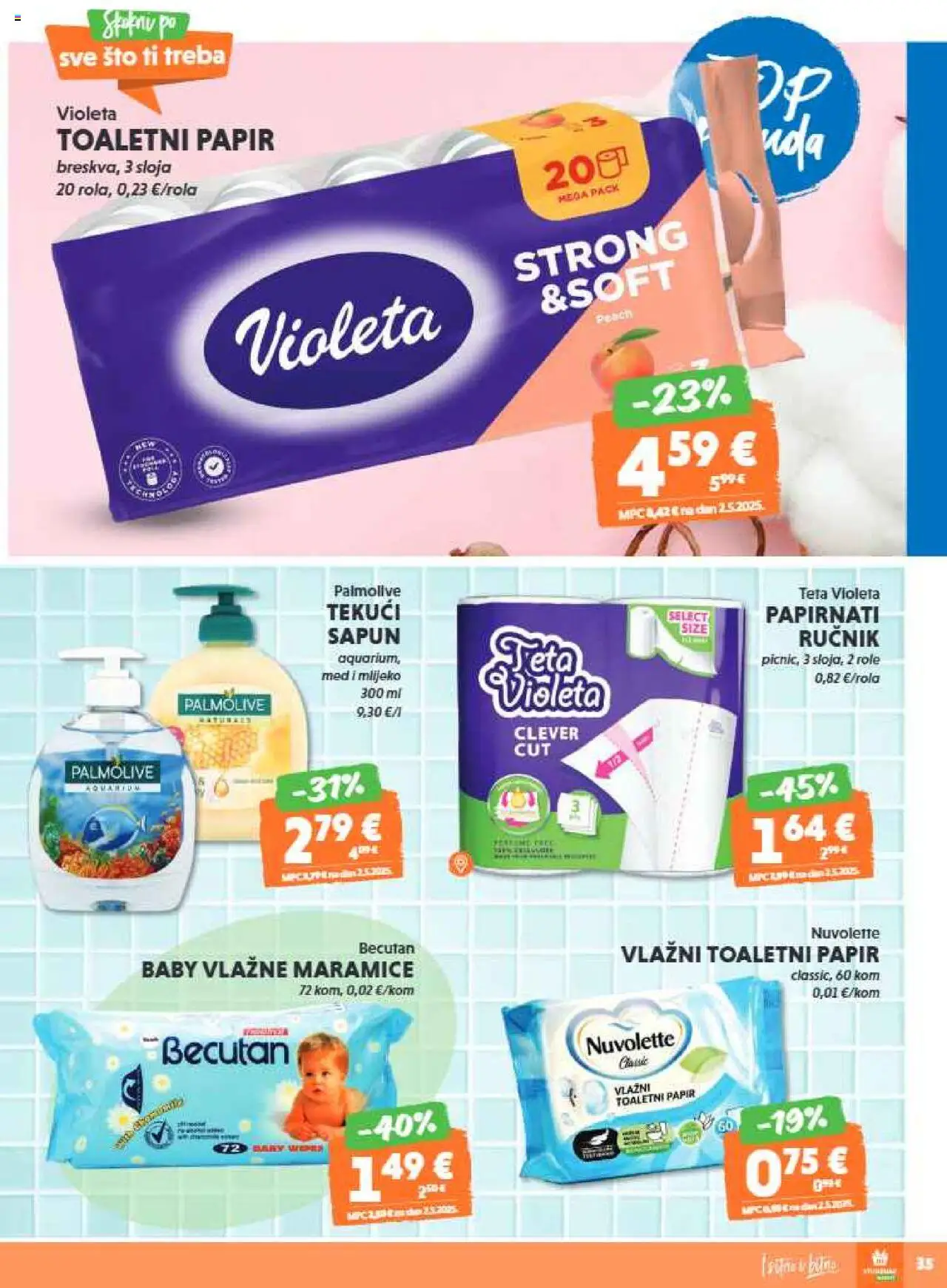 Studenac katalog | vrijedi od 22.10.2025 | Stranica: 35 | Proizvodi: Med, Role, Sapun, Toaletni papir