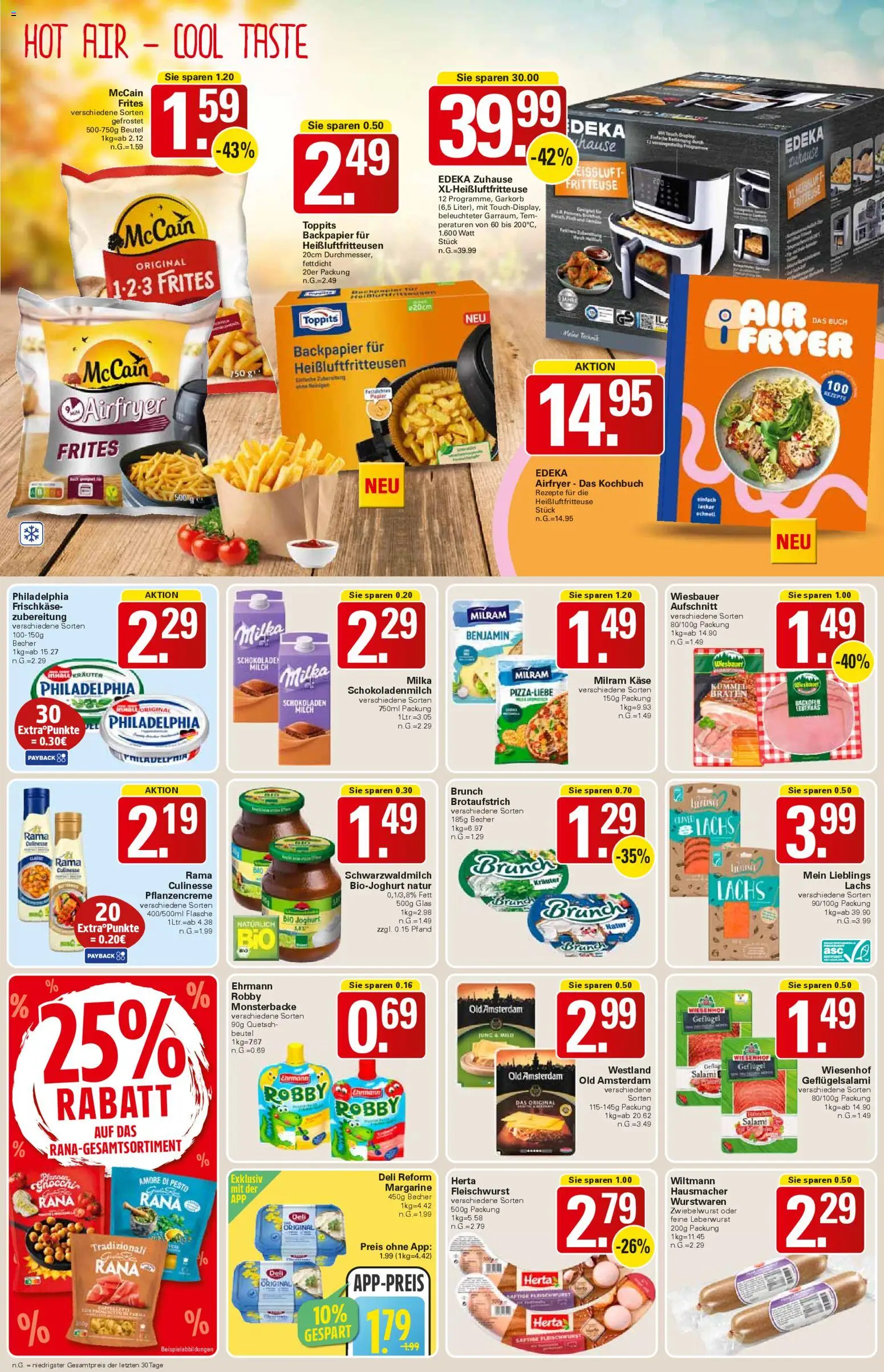 WEZ Prospekt – gültig ab 27.10.2025 | Seite: 8 | Produkte: Käse, McCain, Milka, Frischkase