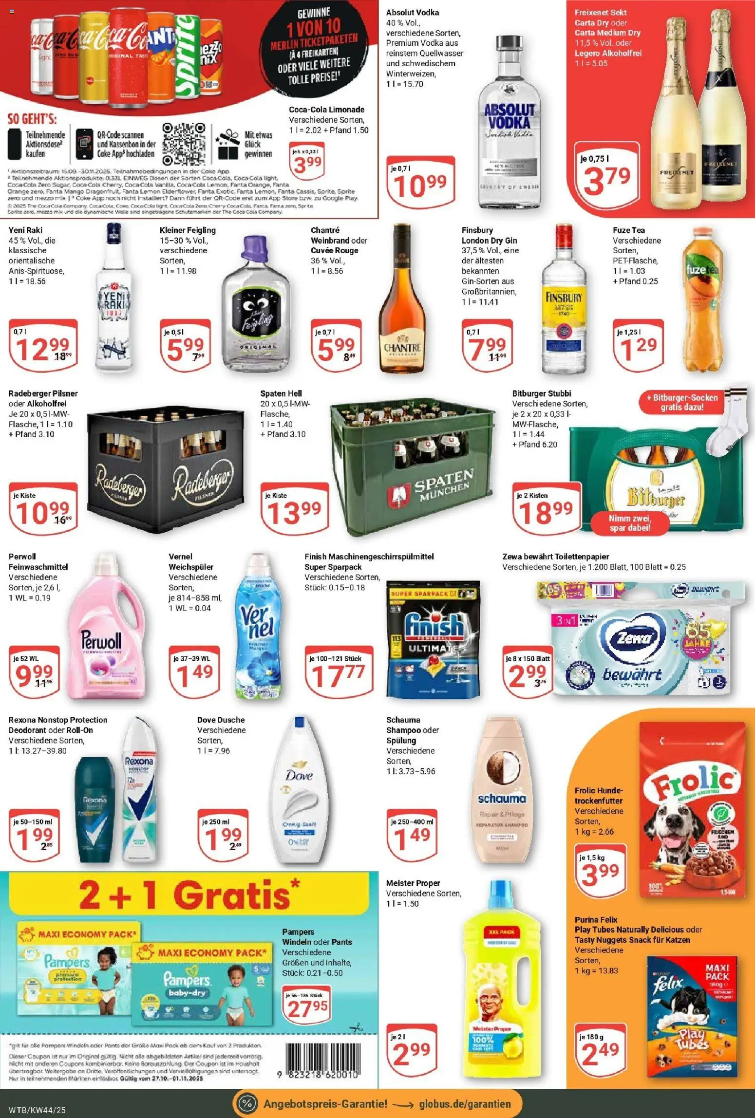 Globus prospekt Wächtersbach	 – gültig ab 26.10.2025 | Seite: 5 | Produkte: Mezzo mix, Sekt, Deodorant, Radeberger pilsner
