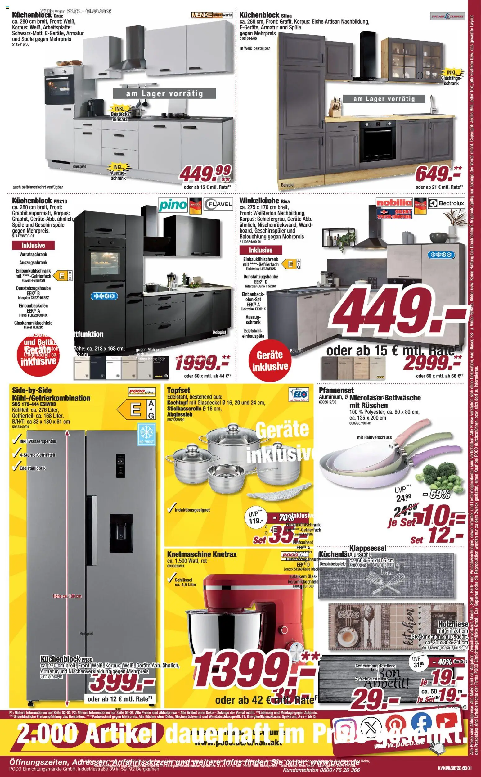 Poco Prospekt 	 – gültig ab 22.02.2026 | Seite: 8 | Produkte: Geschirrspüler, Schrank, Bettwäsche, Bilder