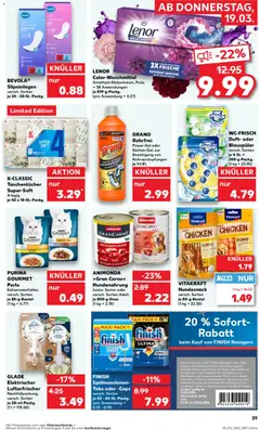 Kaufland Prospekt 	 ab 19.03.2026 gültig | Seite: 39 | Produkte: Lenor, Duft, Finish, Waschmittel