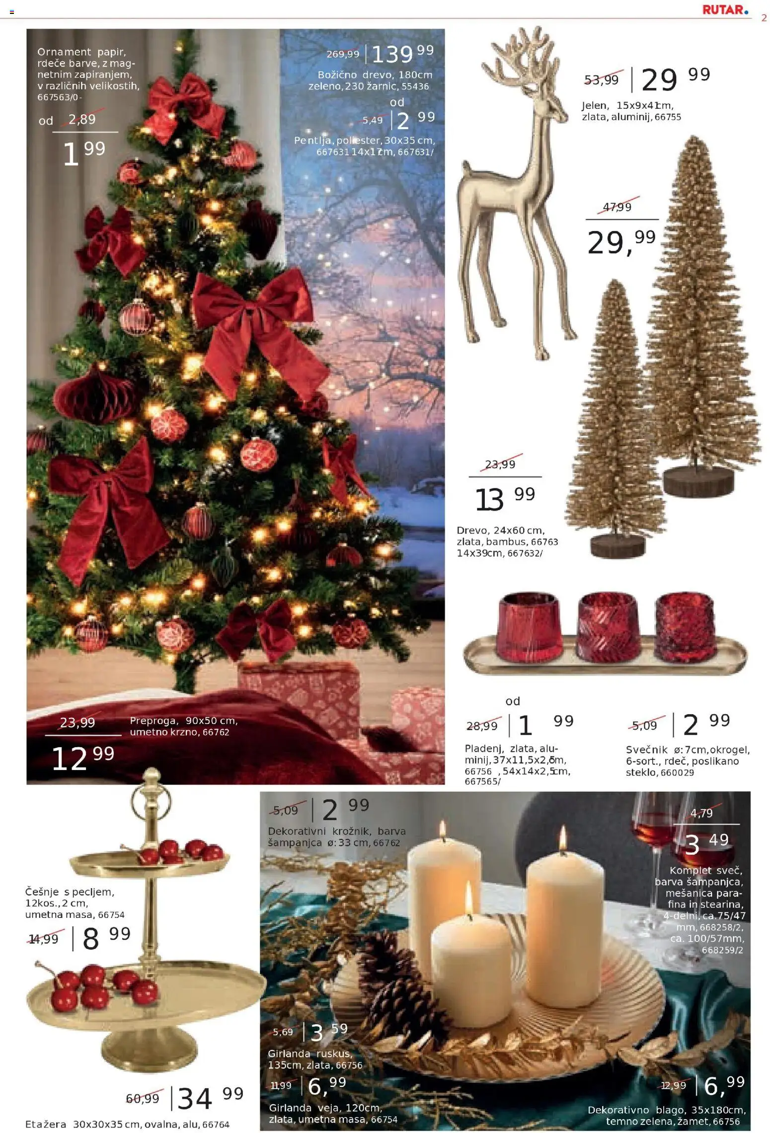 Novi Rutar katalog ponudbe – veljaven od 05.11.2025 | Stran: 22 | Izdelki: Svečnik, Barva