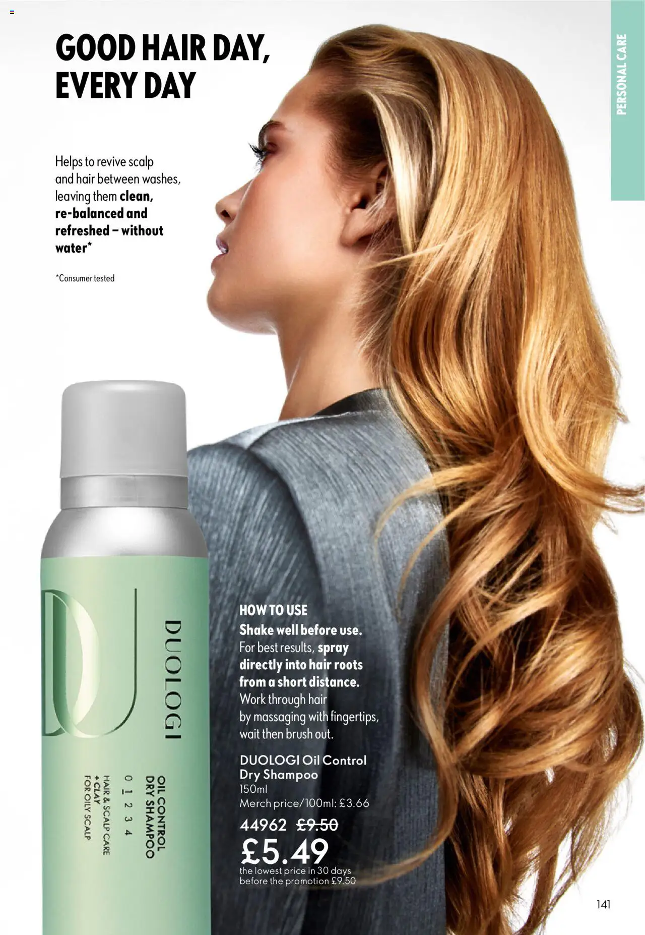 {H1} | Page: 141 | Products: Brush, Shampoo, Oil