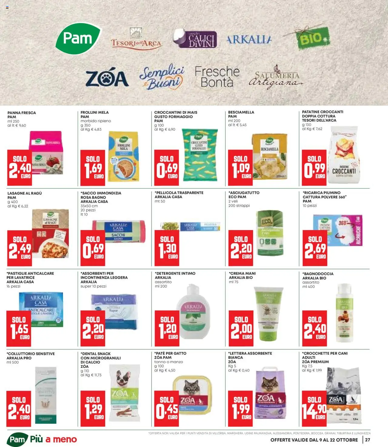 Volantino Panorama del 09.10.2025 | Pagina: 27 | Prodotti: Manzo, Formaggio, Lavatrice, Besciamella