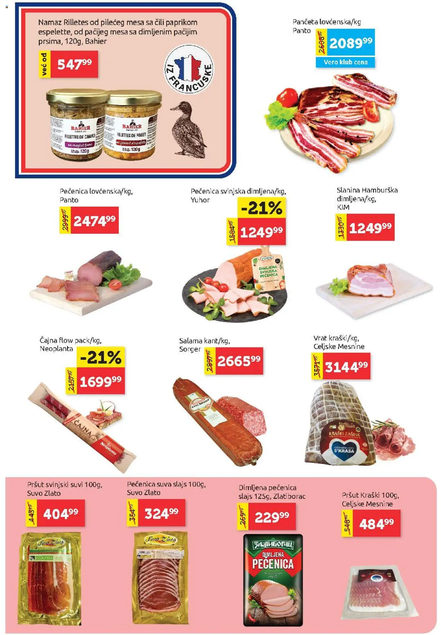 SuperVERO katalog - važi od 16.04.2026 | Strana: 4 | Proizvode: Panceta, Salama, Slanina, Pečenica