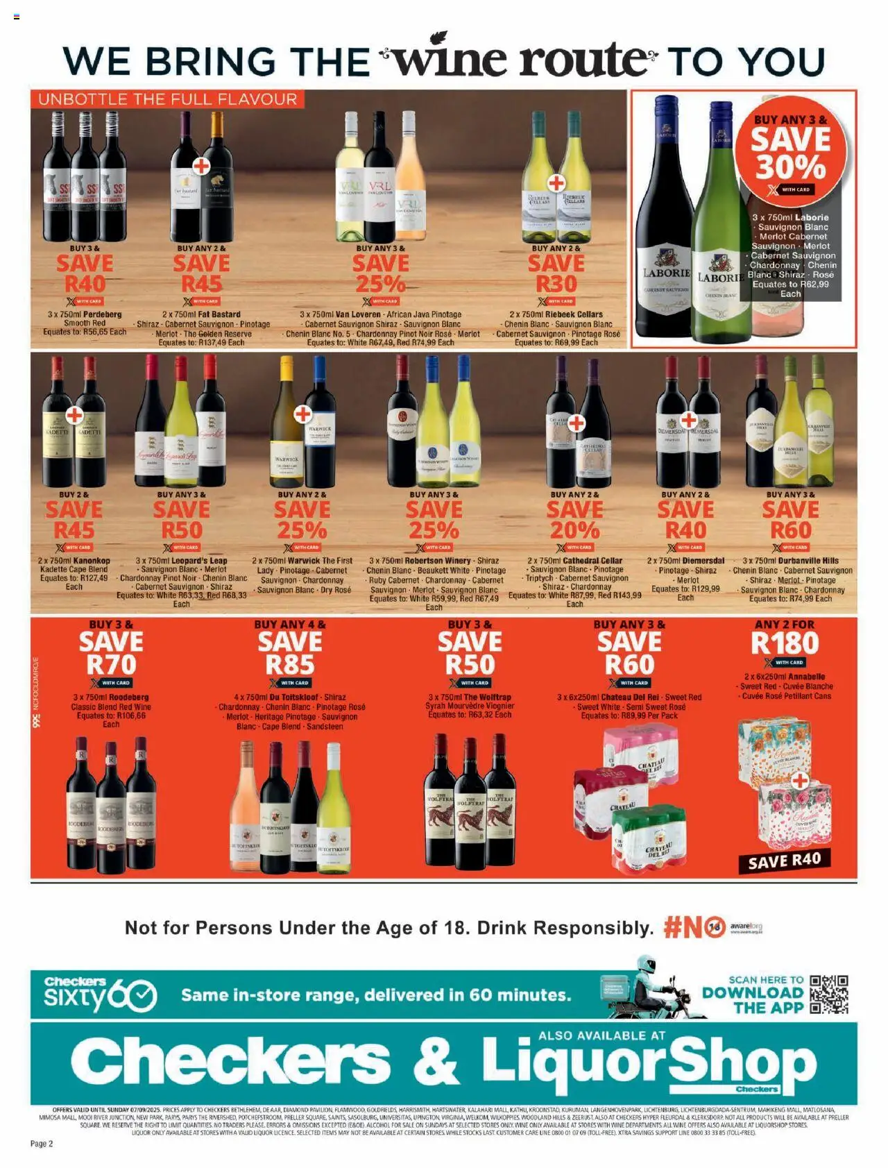 Checkers Northern Cape - Wine Promotion │ valid from 20.08.2025 | Page: 2 | Products: Wine