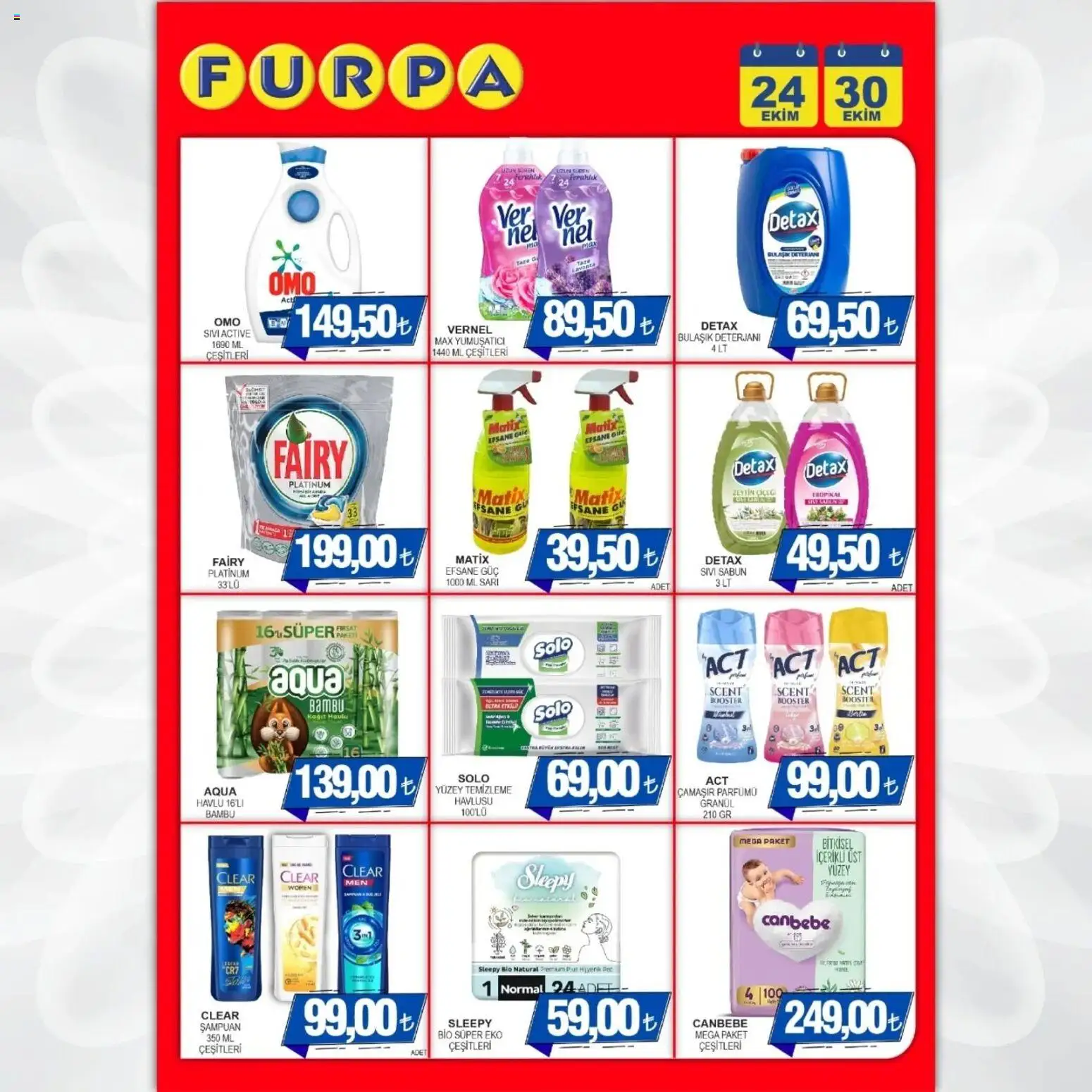 Furpa Katalog Muhteşem Fiyatlar - 24.10.2025 tarihinden itibaren geçerlidir | Sayfa: 10 | Ürünler: Şampuan, Sabun, Yumuşatıcı, Zeytin
