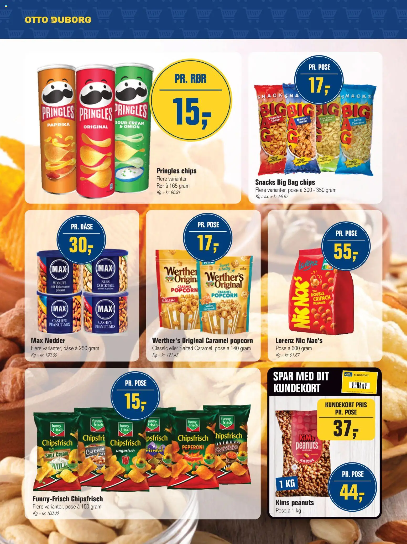 Otto Duborg tilbudsavis – gyldig fra 30.04.2026 | Side: 8 | Produkter: Nødder, Peanuts, Popcorn, Paprika