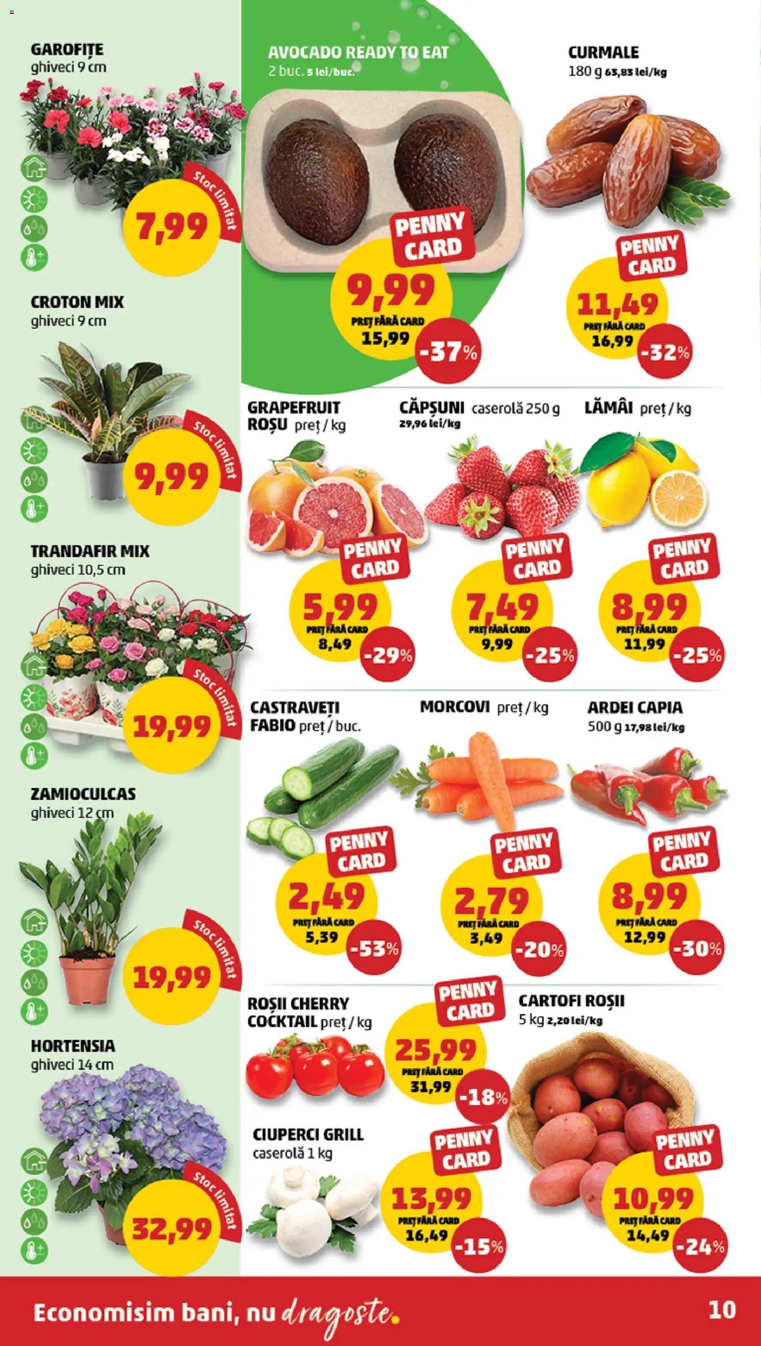Noul catalog PENNY – valabil de la 18.03.2026 | Pagină: 10 | Produse: Ciuperci, Morcovi, Avocado, Cartofi