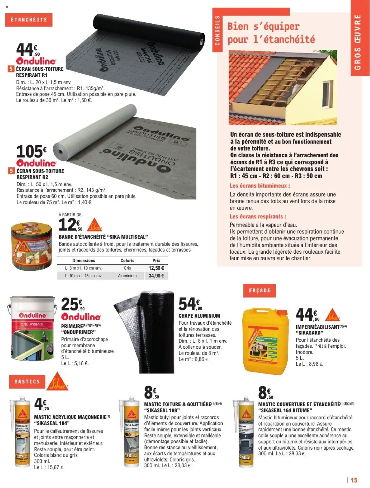  | Page: 15 | Produits: Rouleau, Couverture, Colle
