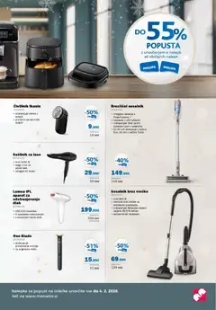 Mercator katalog akcije – veljaven od 04.12.2025 | Stran: 3 | Izdelki: Sušilnik za lase, Sesalnik