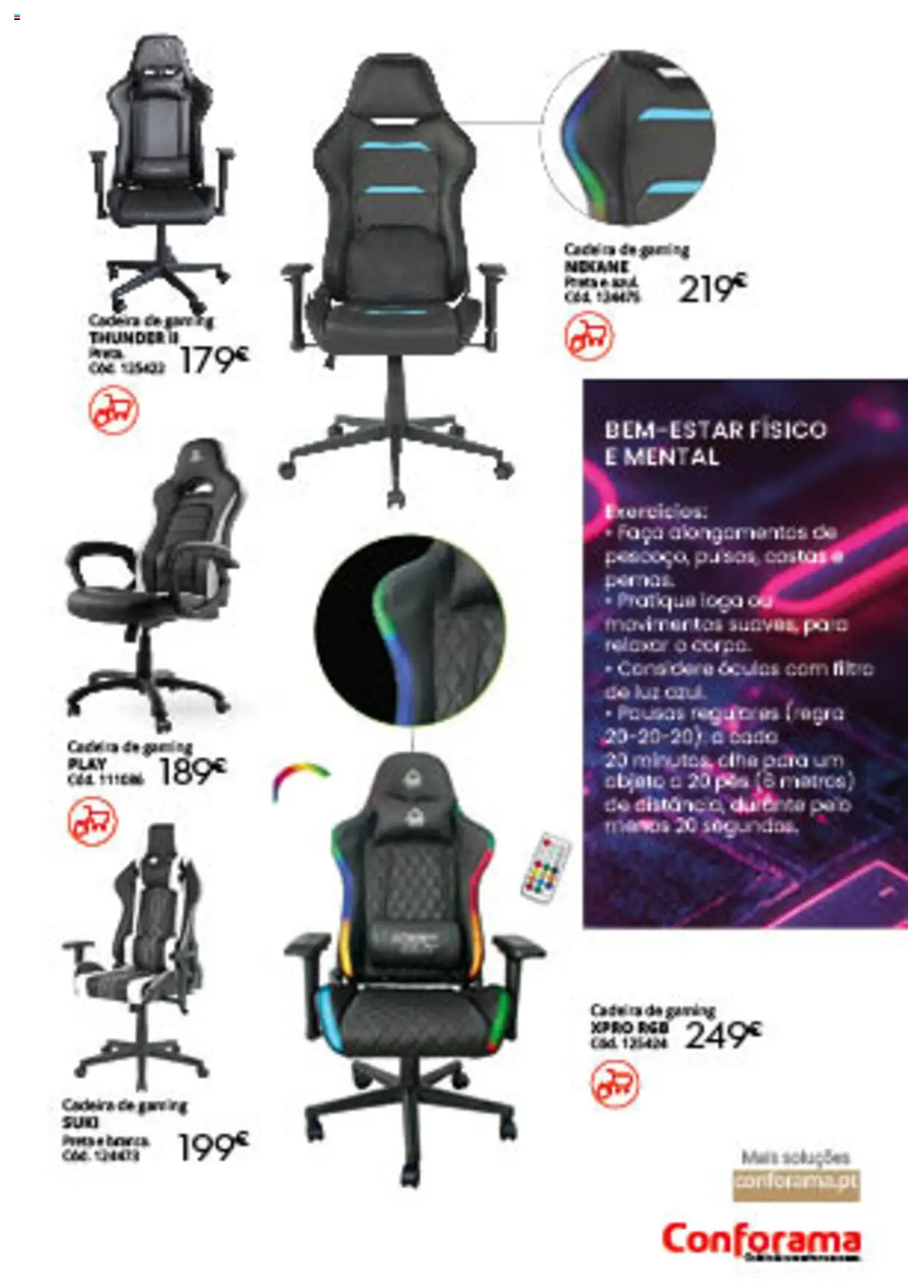 Conforama folheto │ válido de 13.08.2025 | Página: 15 | Produtos: Óculos, Faca, Cadeira