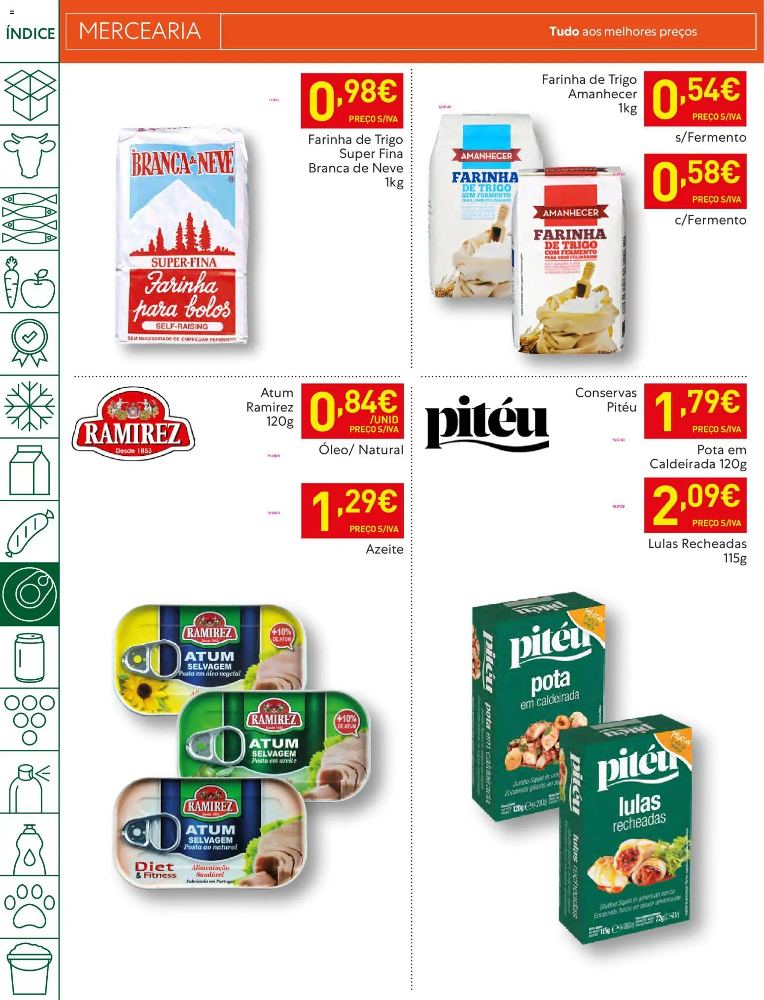 Recheio folheto │ válido de 03.02.2026 | Página: 26 | Produtos: Azeite, Farinha de trigo, Lulas, Óleo