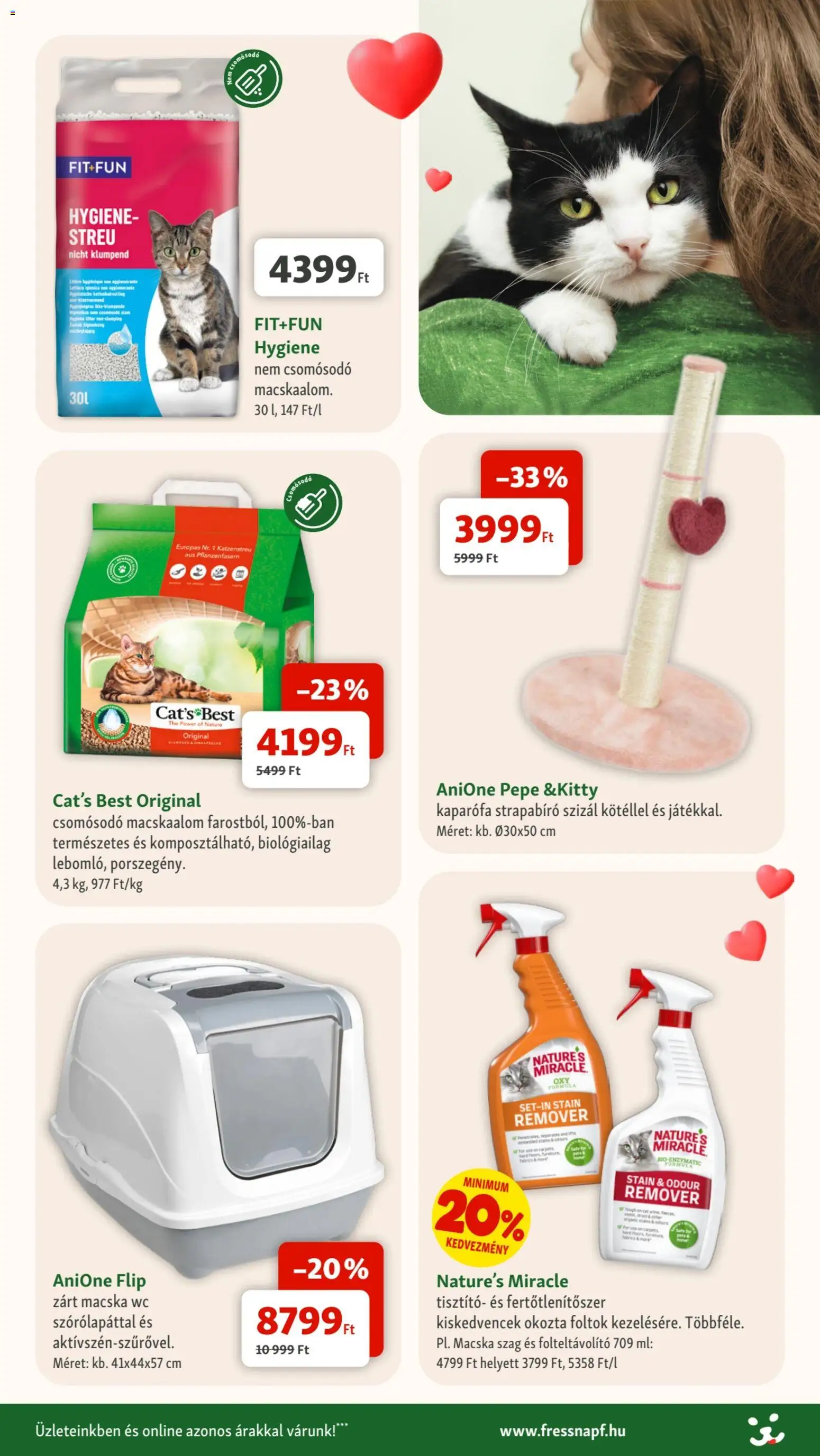 Fressnapf akciós ujság - amely érvényes a következő dátumtól: 05.02.2026 | Oldal: 9 | Termékek: Macskaalom, Folteltávolító, WC