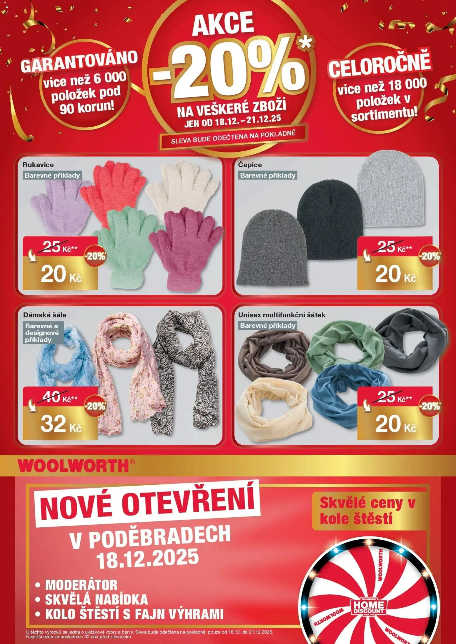Woolworth leták - Poděbrady  od 18.12.2025 | Strana: 8 | Produkty: Šála, Šátek, Rukavice, Kolo