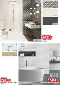 Merkury Market akciós újság - amely érvényes a következő dátumtól: 01.04.2026 | Oldal: 39 | Termékek: Gres, Járólap, Csempe