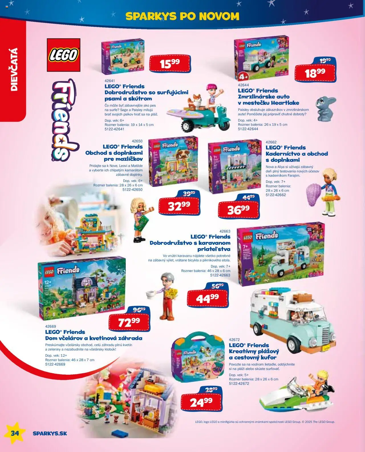 ALLTOYS letný katalóg │ platný od 26.06.2025 | Strana: 34 | Produkty: LEGO, Kufor, Klobúk